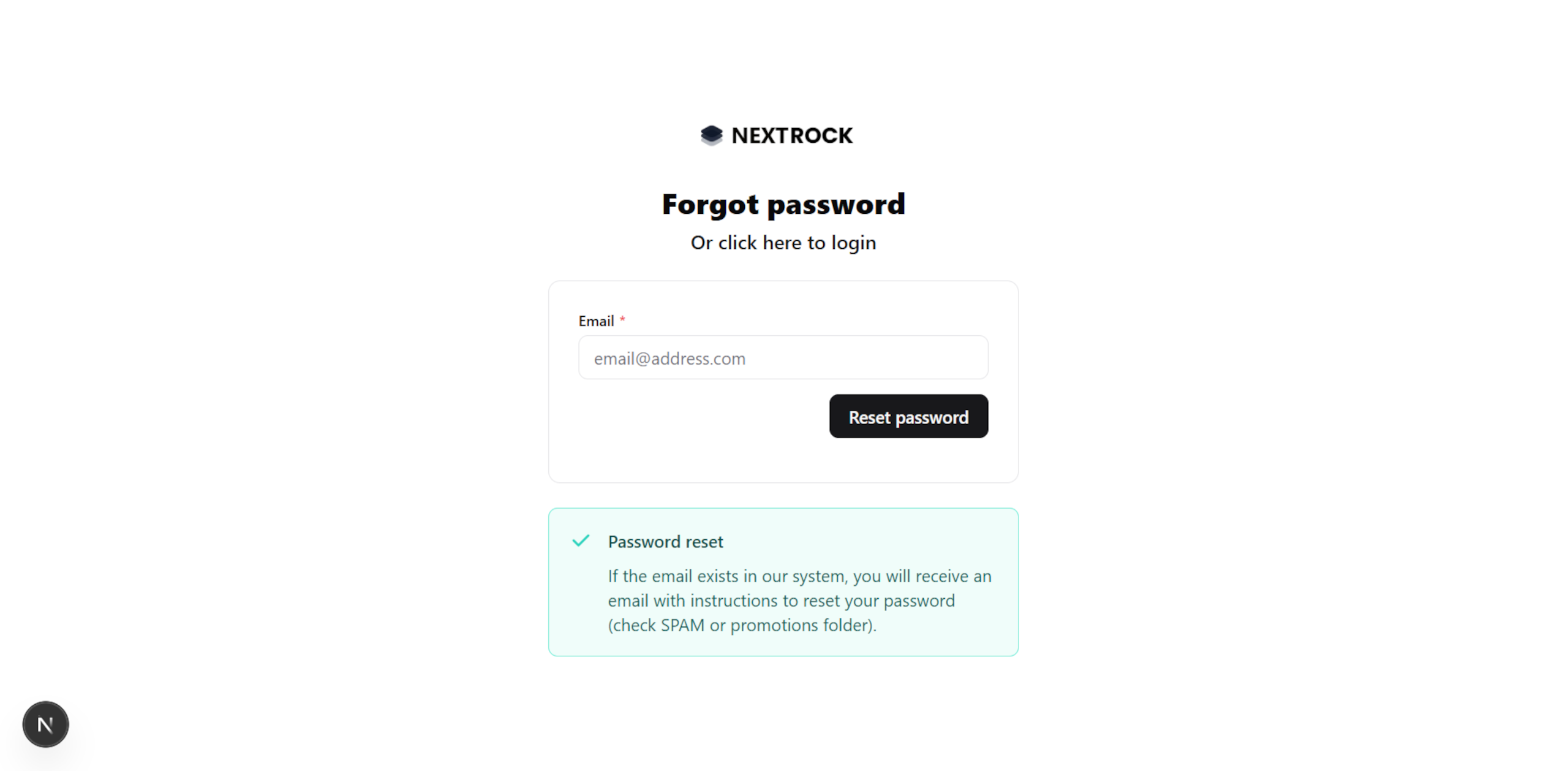 Reset Password