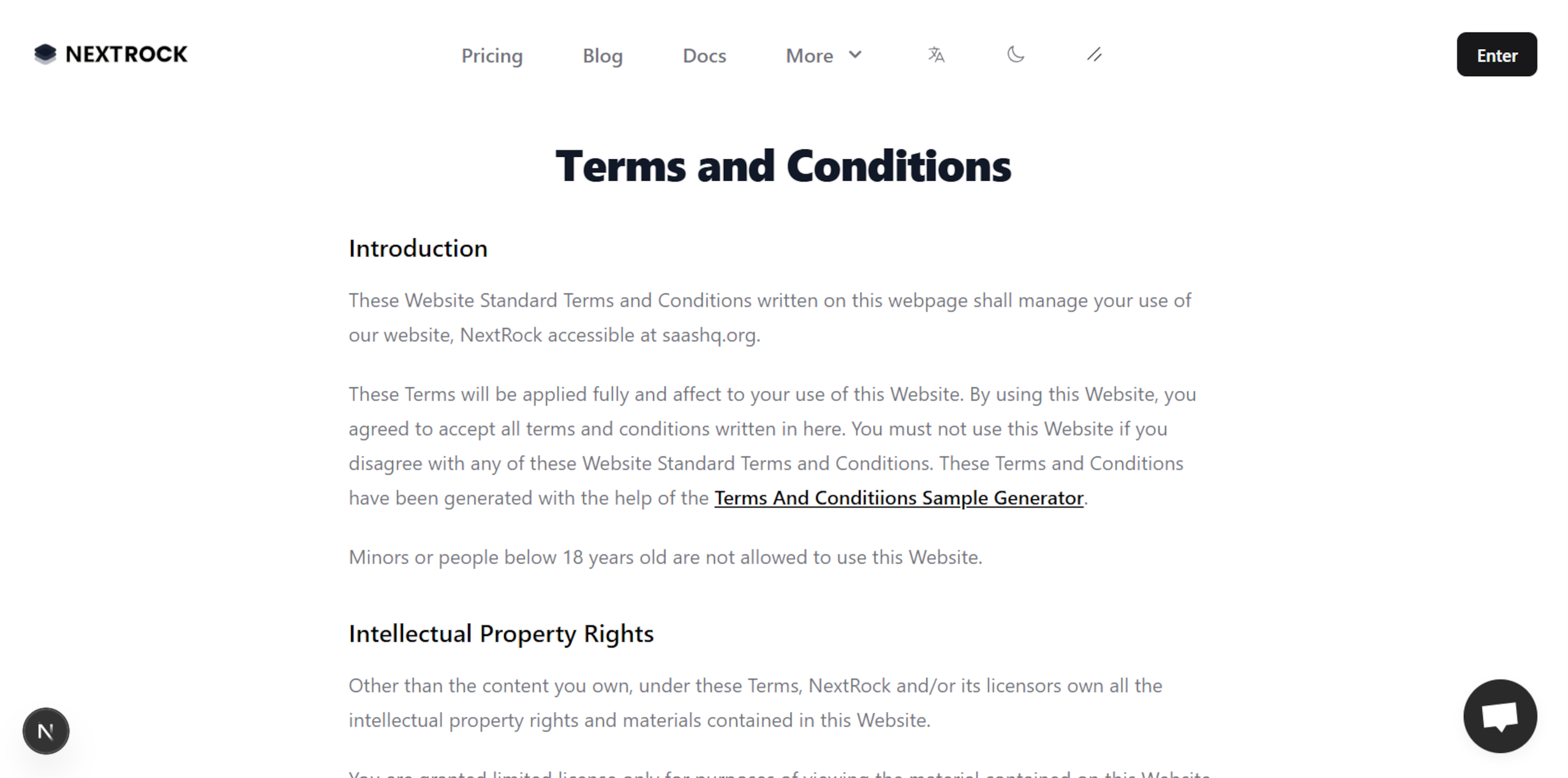 Terms and Conditions