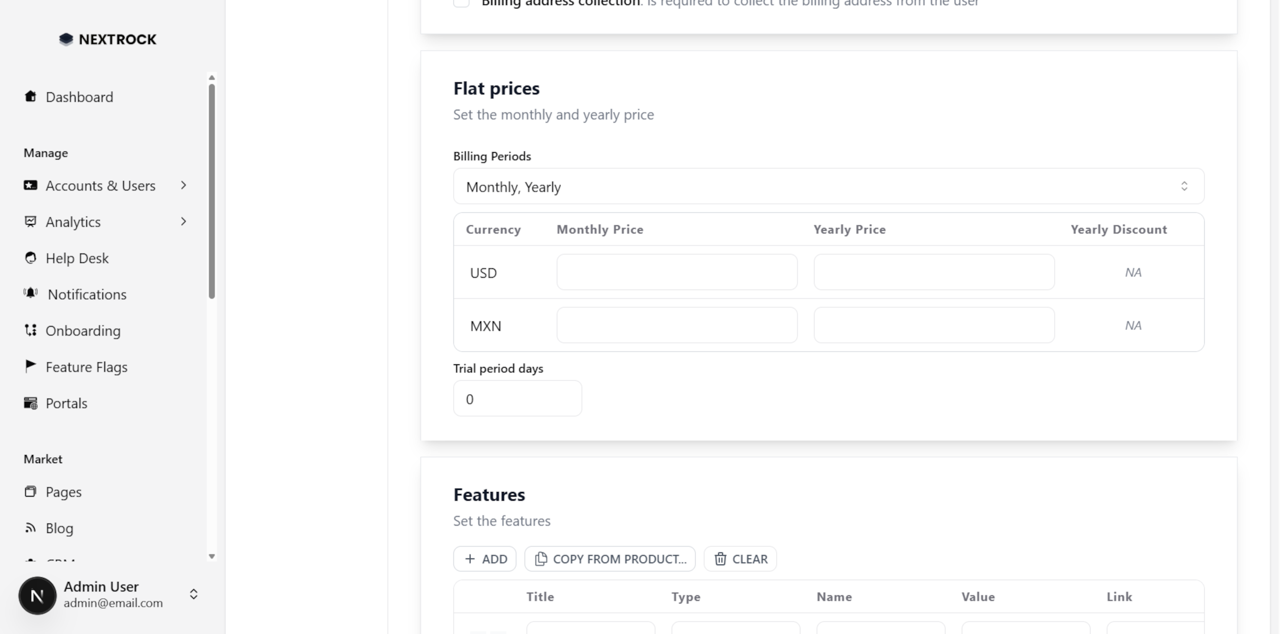 Create Subscription Plans